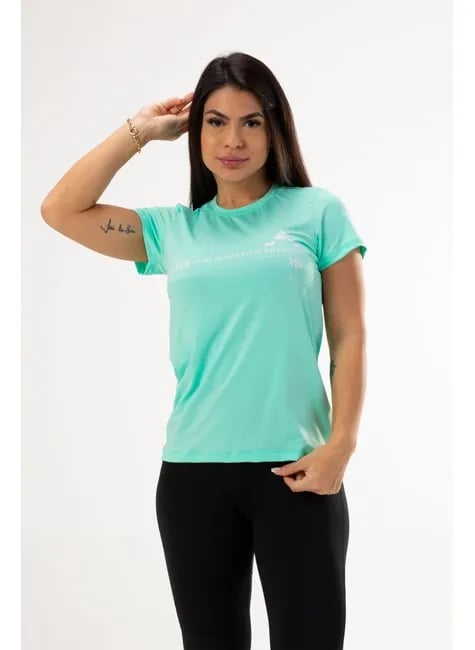Camiseta Alpen Uv Dry Low Fem - Verde Piscina