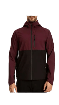 Jaqueta Corta Vento JAB Bicolor Biker Masc - Vinho