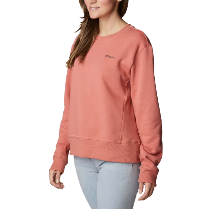 Blusa Columbia Moletom Lodge Crew Fem - Salmo