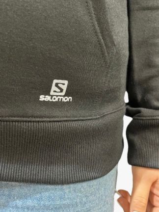Jaqueta Salomon Fz Hoodie II Fem - Preto