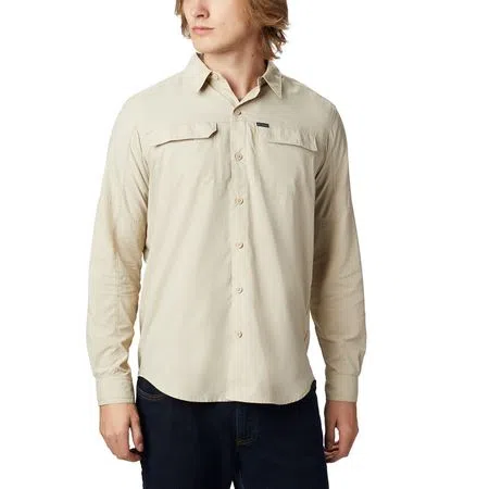 Camisa Columbia Silver Ridge 2.0 Long Sleeve Shirt Masc - Fssil