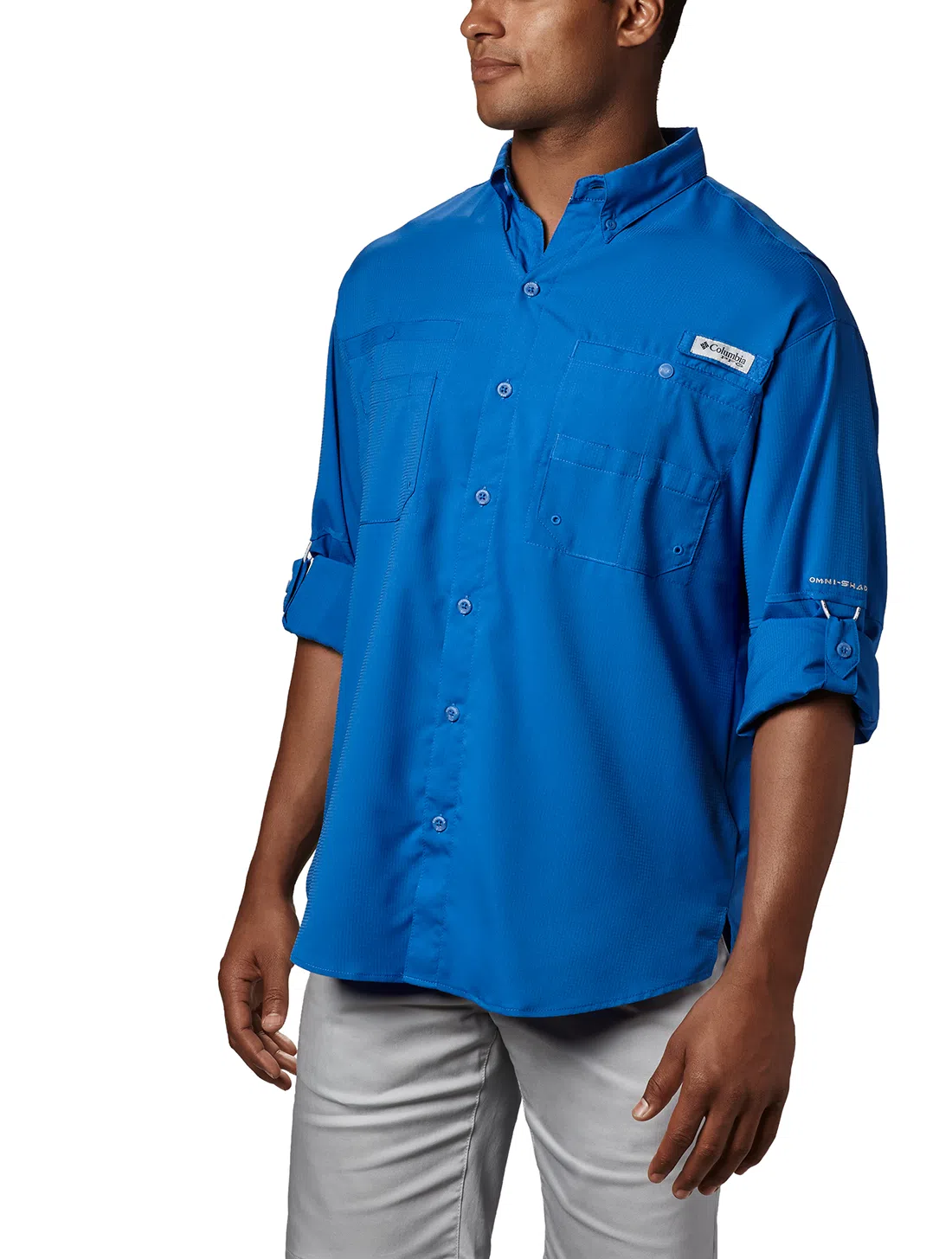 Camisa Columbia Tamiami II ML Masc - Azul