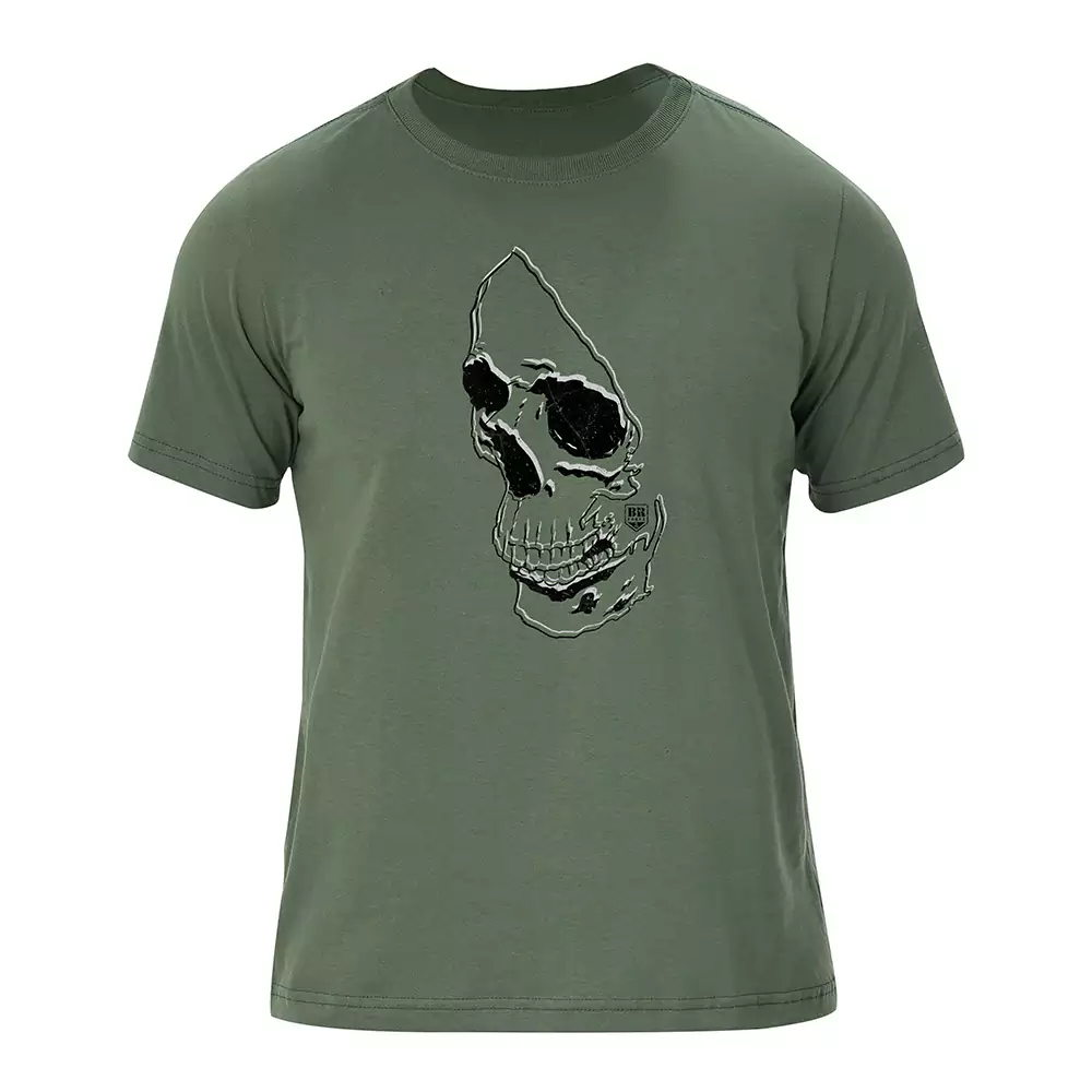 Camiseta BR Force Esqueleto Verde