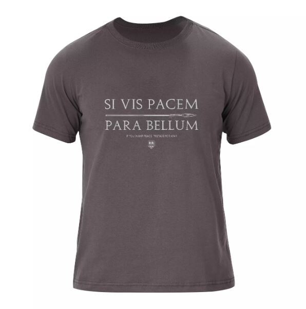 Camiseta BR Force Para Bellum - Cinza