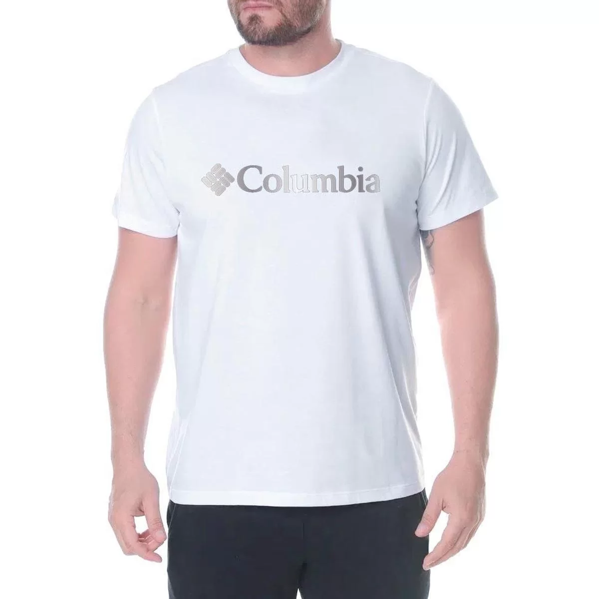 Camiseta Columbia CSC Branded Foil Masc - Branco