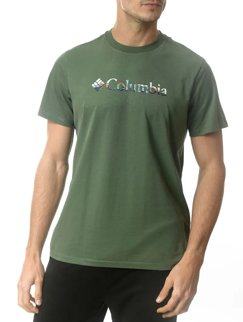 Camiseta Columbia Fractal Brand Verde