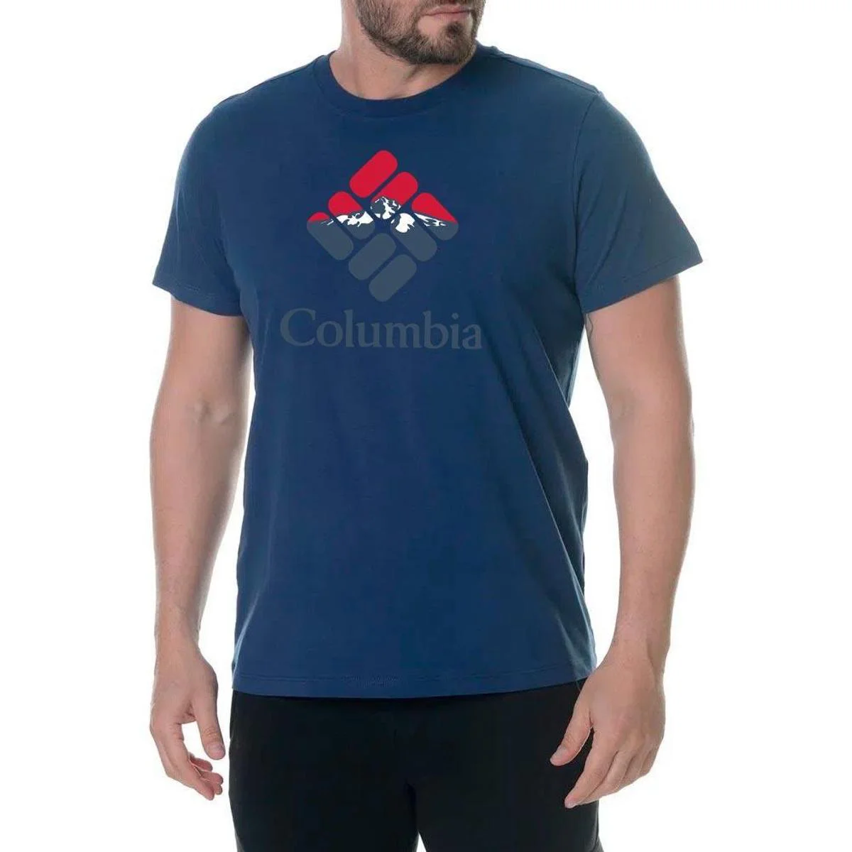 Camiseta Columbia Hood Nightscape Masc - Marinho