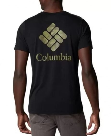 Camiseta Columbia Maxtrail Logo Masc Preto
