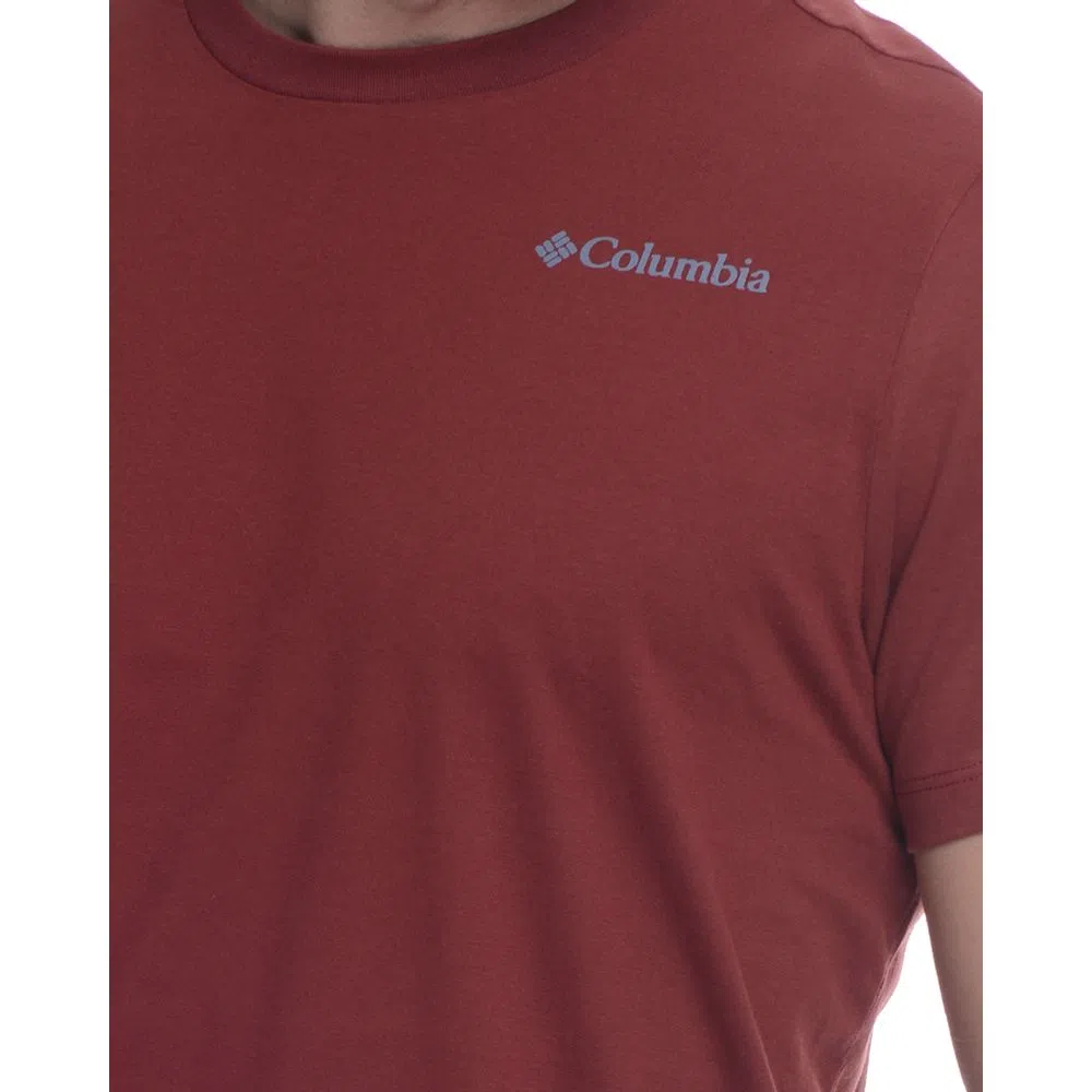 Camiseta Columbia Maxtrail Logo Masc Vermelho