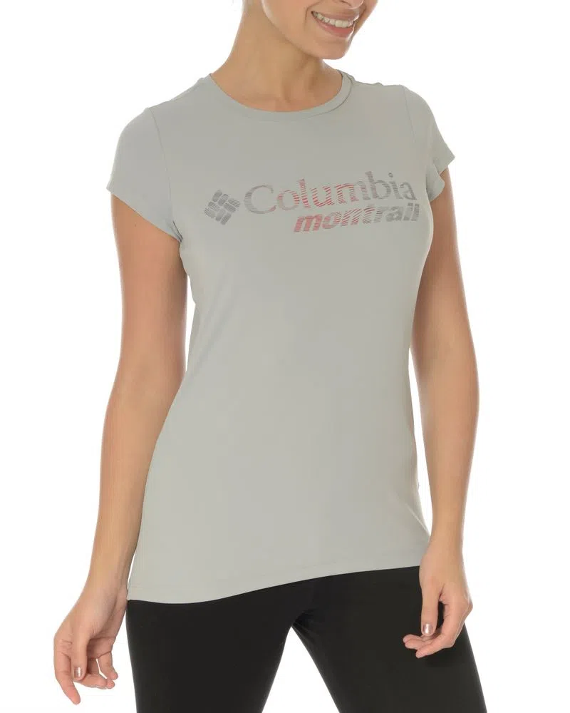 Camiseta Columbia Neblina Montrail MC Fem - Cinza