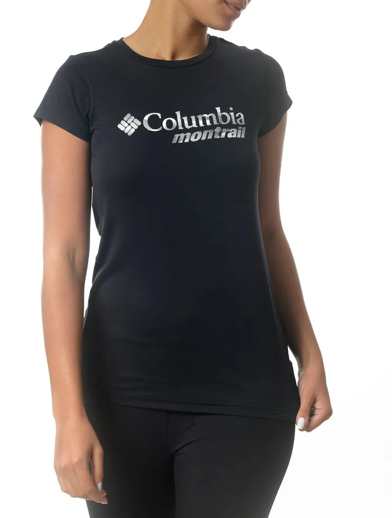 Camiseta Columbia Neblina Montrail MC Fem - Preta