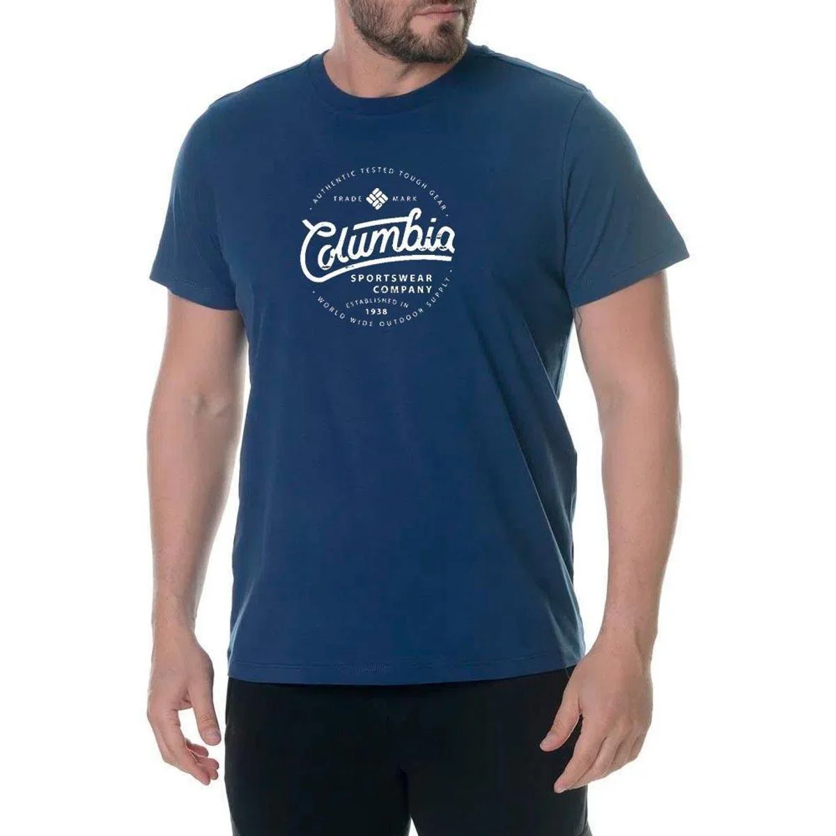Camiseta Columbia Round Bound Masc - Marinho