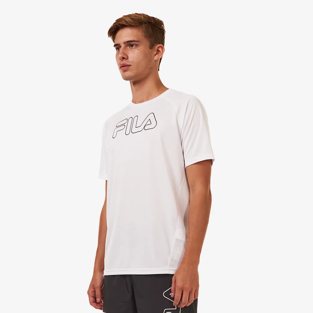 Camiseta Fila Grid MC Masc - Branco