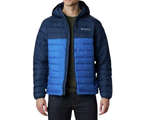 Jaqueta Columbia Powder Lite Hooded Masc - Azul/Marinho