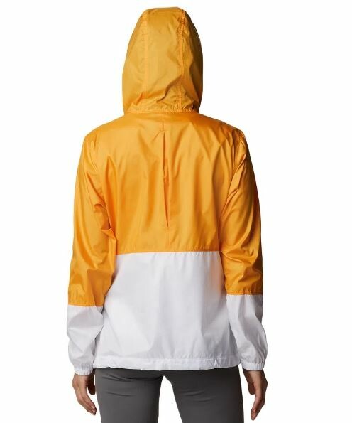 Jaqueta Columbia Flash Forward Windbreaker Fem - Laranja/Branco