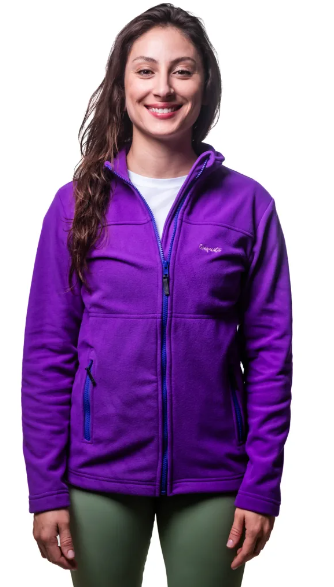 Jaqueta Fleece Glaciar Zper Inteiro Feminina Conquista - Roxo