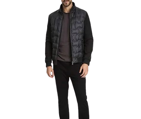 Jaqueta JAB Puff Mobile 2 Tecidos Masc - Preto