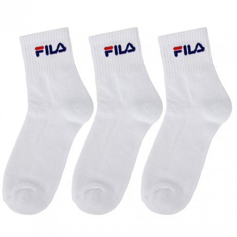 Meia Fila Cano Mdio Branca 39 - 43 (3 Pares)