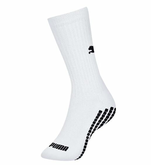 MEIA PUMA ESPORTIVA TRACTION CANO MDIO COM ANTIDERRAPANTE BRANCO 39-43