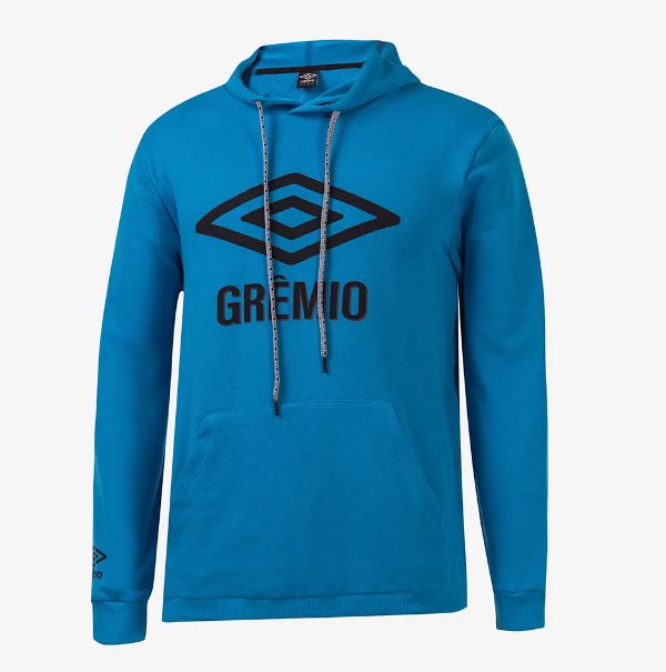 Moletom Umbro Grmio Graphic Fan 2022 Masc - Azul Celeste