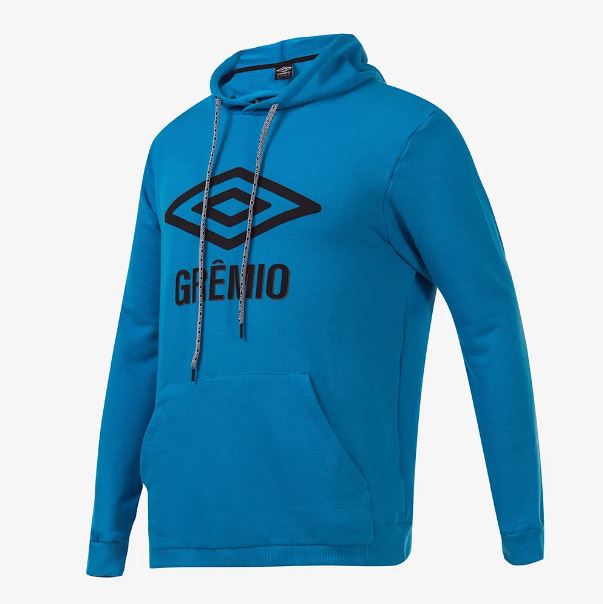 Moletom Umbro Grmio Graphic Fan 2022 Masc - Azul Celeste