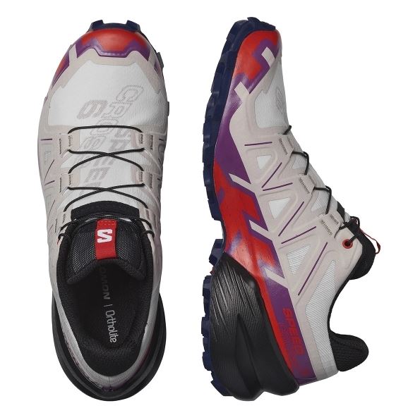 Tnis Salomon Speedcross 6 Fem - Cinza/Vermelho