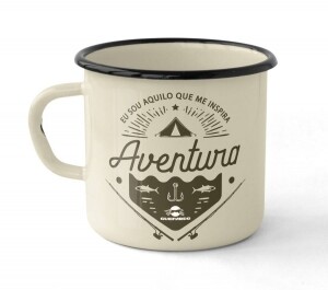 Caneca Guepardo Esmaltada Pesca e Aventura 240 ml