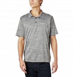 Camisa Polo Columbia Zero Rules Masc Cinza P