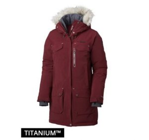 Jaqueta Columbia Titan Pass 788 Turbodown Parka Fem - Vinho