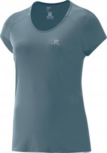 Camiseta Salomon Thermo SS Fem - Verde Petrleo