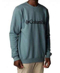 Blusa Columbia Logo Fleece Crew Masc - Verde