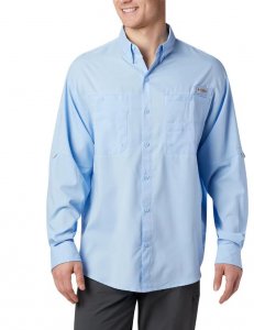 Camisa Columbia Tamiami II ML Masc - Azul Claro