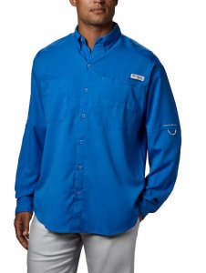 Camisa Columbia Tamiami II ML Masc - Azul