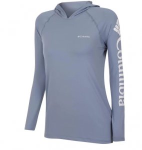 Camiseta Columbia Aurora ML C/ Capuz Fem