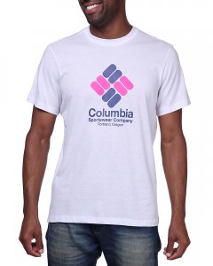 Camiseta Columbia Color Gem Masc - Branco P