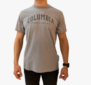 Camiseta Columbia Arched Brand Masc Cinza