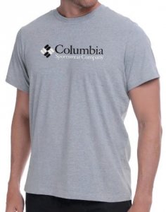 Camiseta Columbia CSC Brand Retro Masc - Cinza Escuro