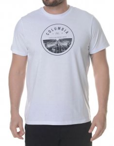 Camiseta Columbia Cycling Gear Masc - Branco