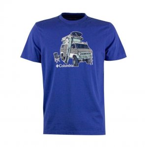 Camiseta Columbia H2O Fanatic Masc - Azul