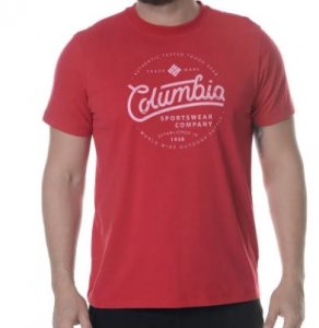 Camiseta Columbia Round Bound Masc - Vermelho