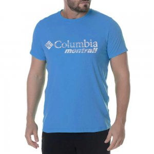 Camiseta Columbia Neblina Montrail MC Masc - Azul Claro