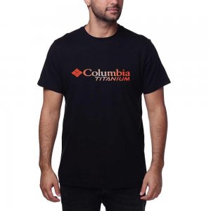 Camiseta Columbia Neblina Titanium Burst Masc MC - Preto
