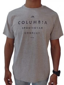 Camiseta Columbia Path Lake Graphic Masc - Cinza