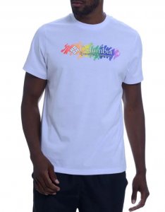 Camiseta Columbia Squiggle Pride Masc - Branco