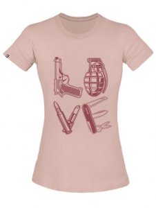Camiseta Invictus Concept Love Rosa Fem