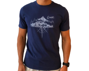 Camiseta Oceano Trip Malha Masc Marinho