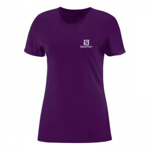 Camiseta Salomon Trainning VII SS Fem - Roxo