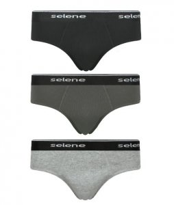 Cuecas Selene Slip Algodo 3 Unidades