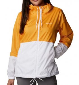 Jaqueta Columbia Flash Forward Windbreaker Fem - Laranja/Branco