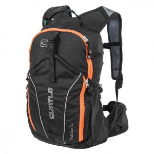 Mochila Curtlo Trail Lite 14L Preto/Laranja